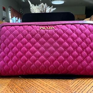 Prada Quilted Nylon & Leather Zip-Around Long
Wallet! Pretty in Pink